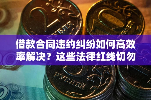 武汉借款合同违约纠纷如何高效率解决？这些法律红线切勿触碰