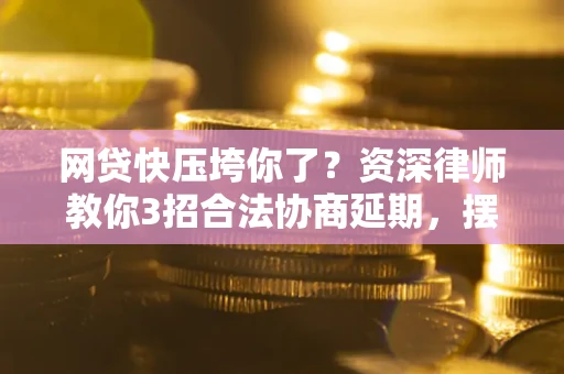 武汉网贷快压垮你了？资深律师教你3招合法协商延期，摆脱暴力催收！