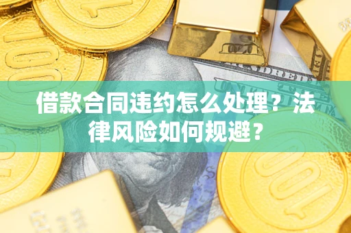 武汉借款合同违约怎么处理？法律风险如何规避？