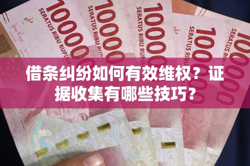 武汉借条纠纷如何有效维权？证据收集有哪些技巧？