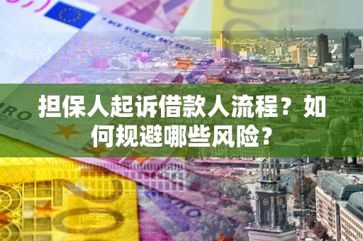 武汉担保人起诉借款人流程？如何规避哪些风险？