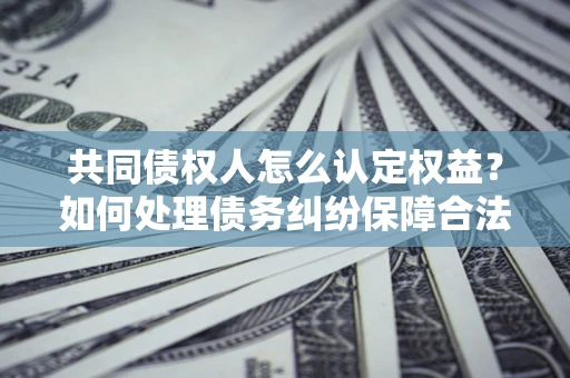 武汉共同债权人怎么认定权益？如何处理债务纠纷保障合法权益？