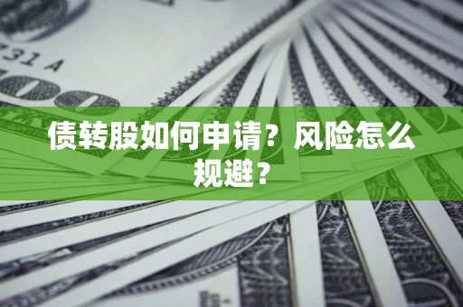 武汉债转股如何申请？风险怎么规避？